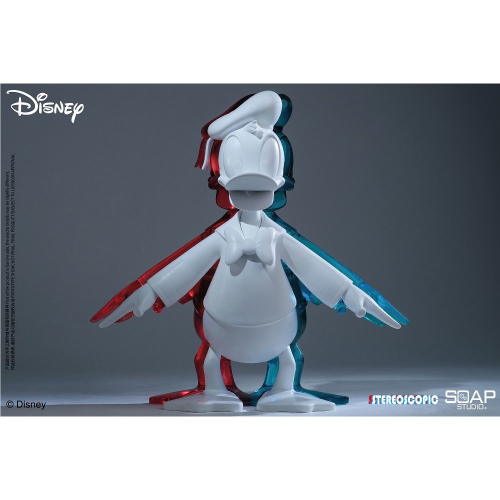 STPO-1300198-【預購】Soap Studio 迪士尼 Disney 正版授權 【錯視系列】白色錯視 唐老鴨  Stereopic Donald Duck