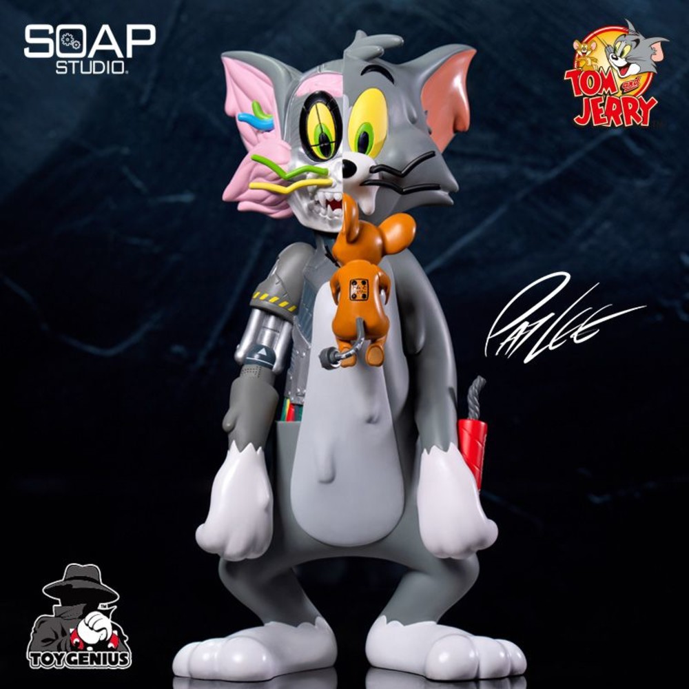 STPO-1300199-【預購】Soap Studio x TOY GENIUS 【湯姆貓與傑利鼠 Tom & Jerry】 藝術家聯名款 Pat Lee 機械風  卡通藝術藝術潮玩