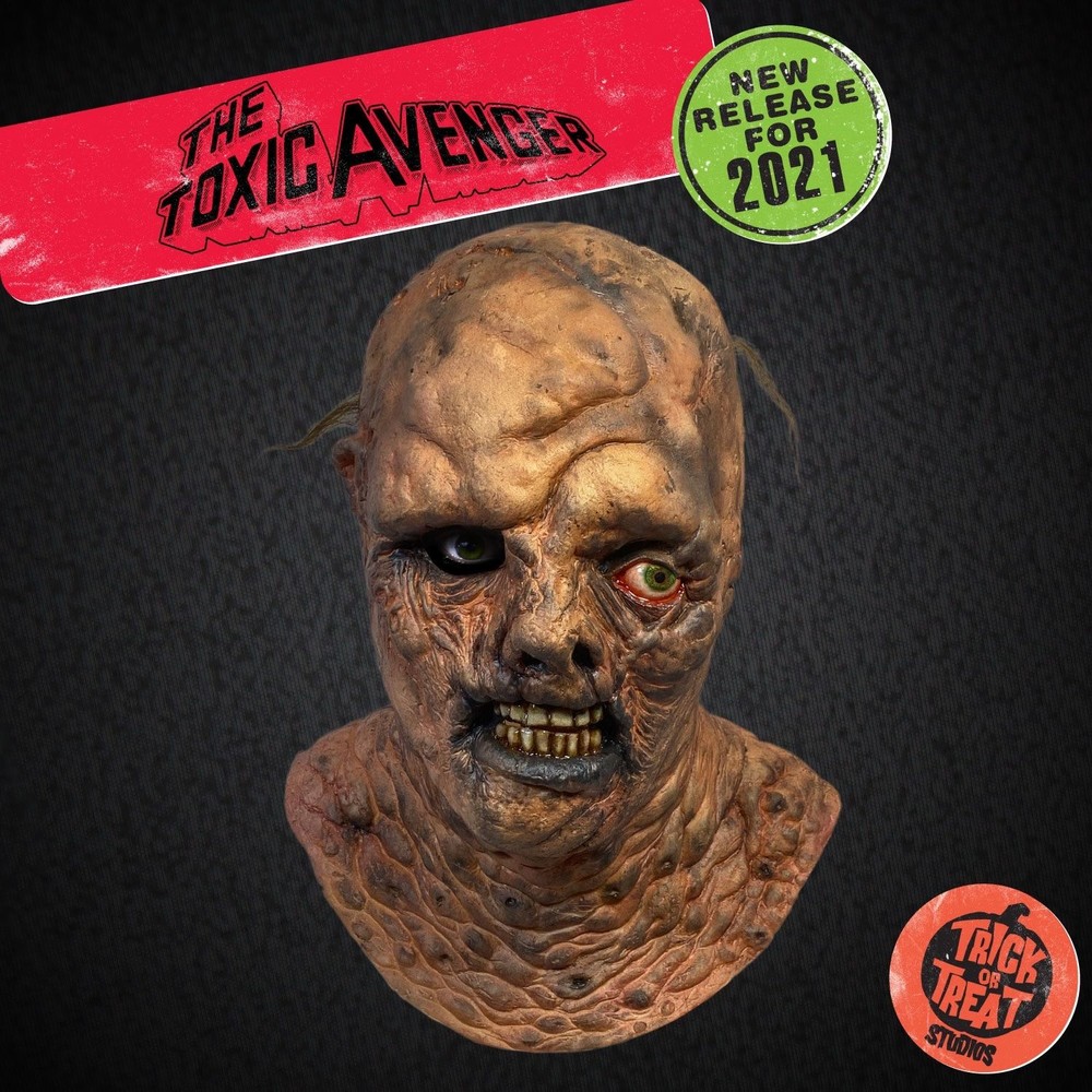 STPO-1300233-【預購】TOTS - Trick or Treat Studios 恐怖電影 【毒魔復仇】毒魔怪 套頭面具 【The Toxic Avenger】Toxie Mask