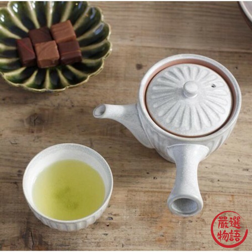 日本製六魯茶杯 Rokuro 陶器 菊花造型 泡茶組 茶壺 茶具 茶杯 高山茶 貴婦茶具 另有茶壺賣場-圖片-3