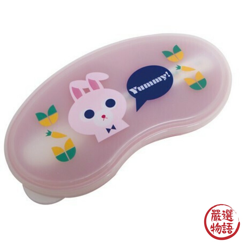 日本製嬰兒副食品餐具 含湯匙 外出餐具 大西賢製販 Yummy 存儲容器 嬰兒餐具-圖片-1