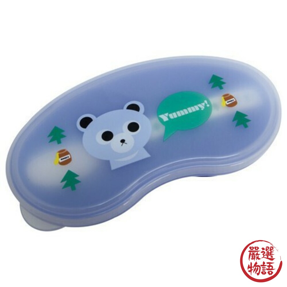 日本製嬰兒副食品餐具 含湯匙 外出餐具 大西賢製販 Yummy 存儲容器 嬰兒餐具-圖片-2