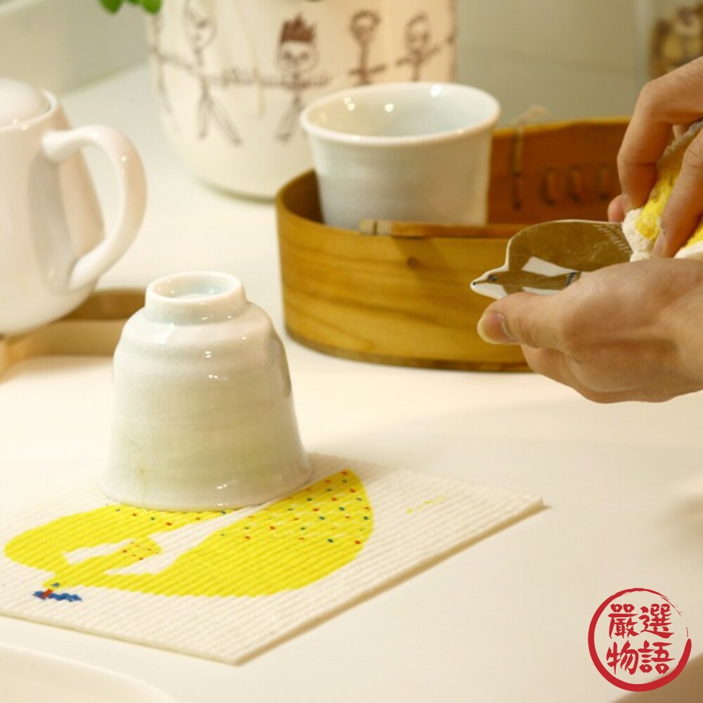 德國製北歐風抹布 居家萬用抹布 吸水餐墊餐具瀝水墊 環保擦拭布 動物系列-圖片-1