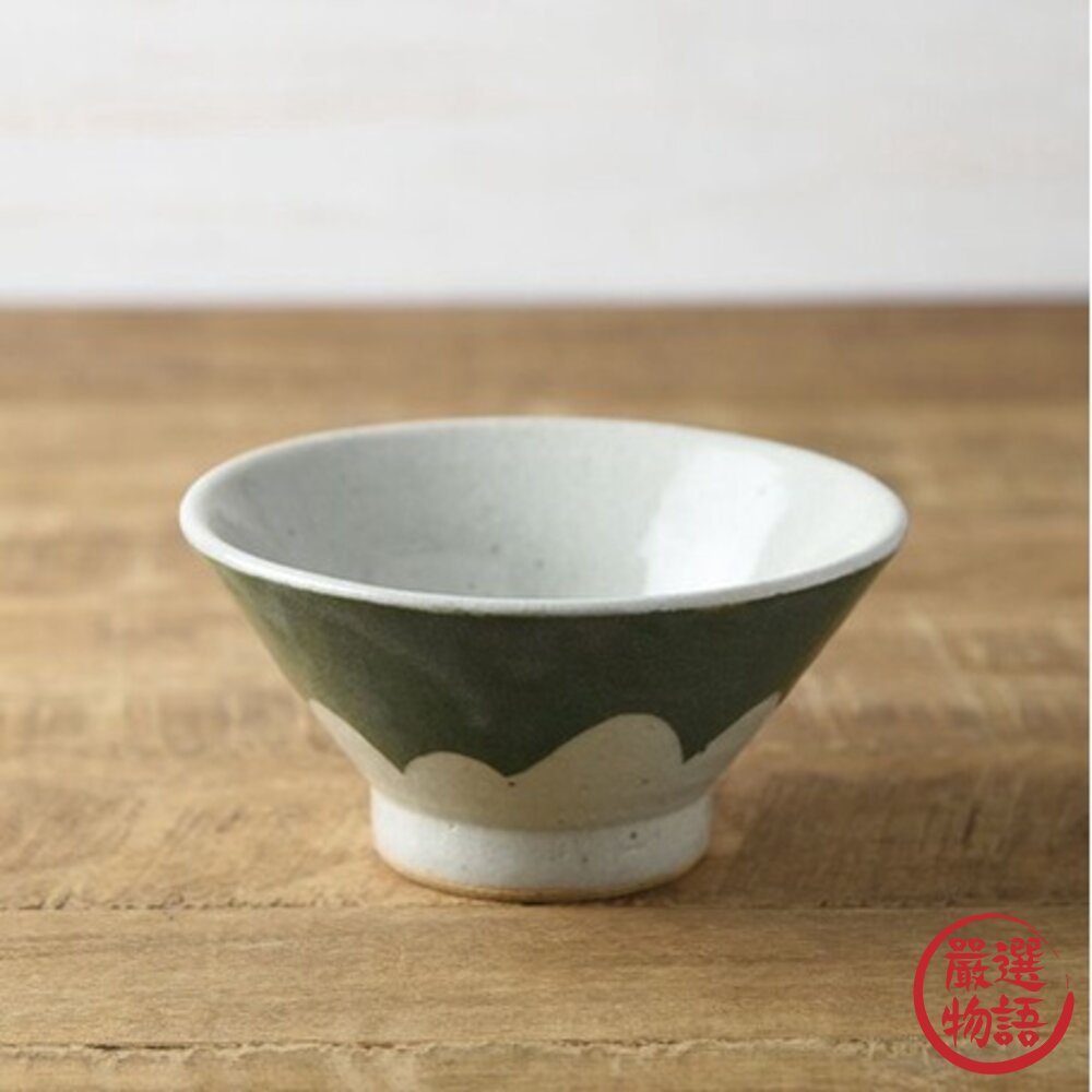日本製 美濃燒 手工繪製富士山餐碗 13cm|飯碗 湯碗 富士山 餐具 陶瓷 碗 日本手工-圖片-1