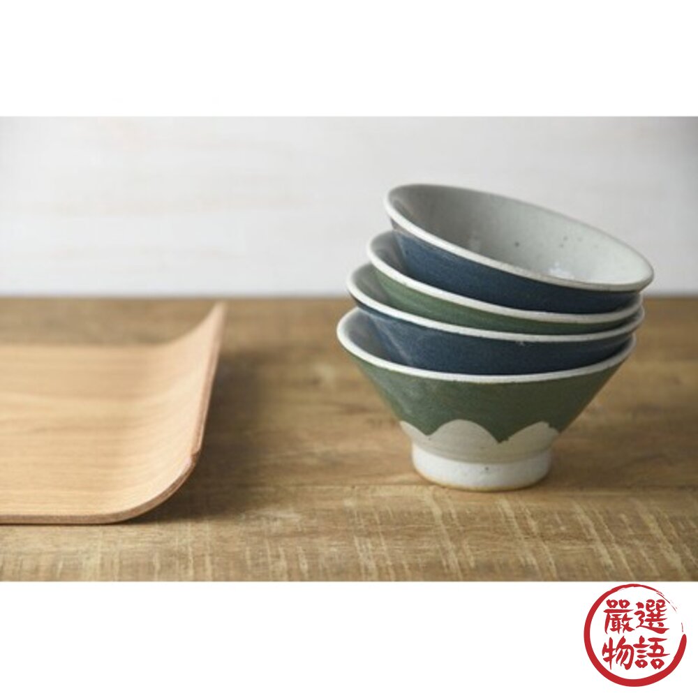 日本製 美濃燒 手工繪製富士山餐碗 13cm|飯碗 湯碗 富士山 餐具 陶瓷 碗 日本手工-圖片-3