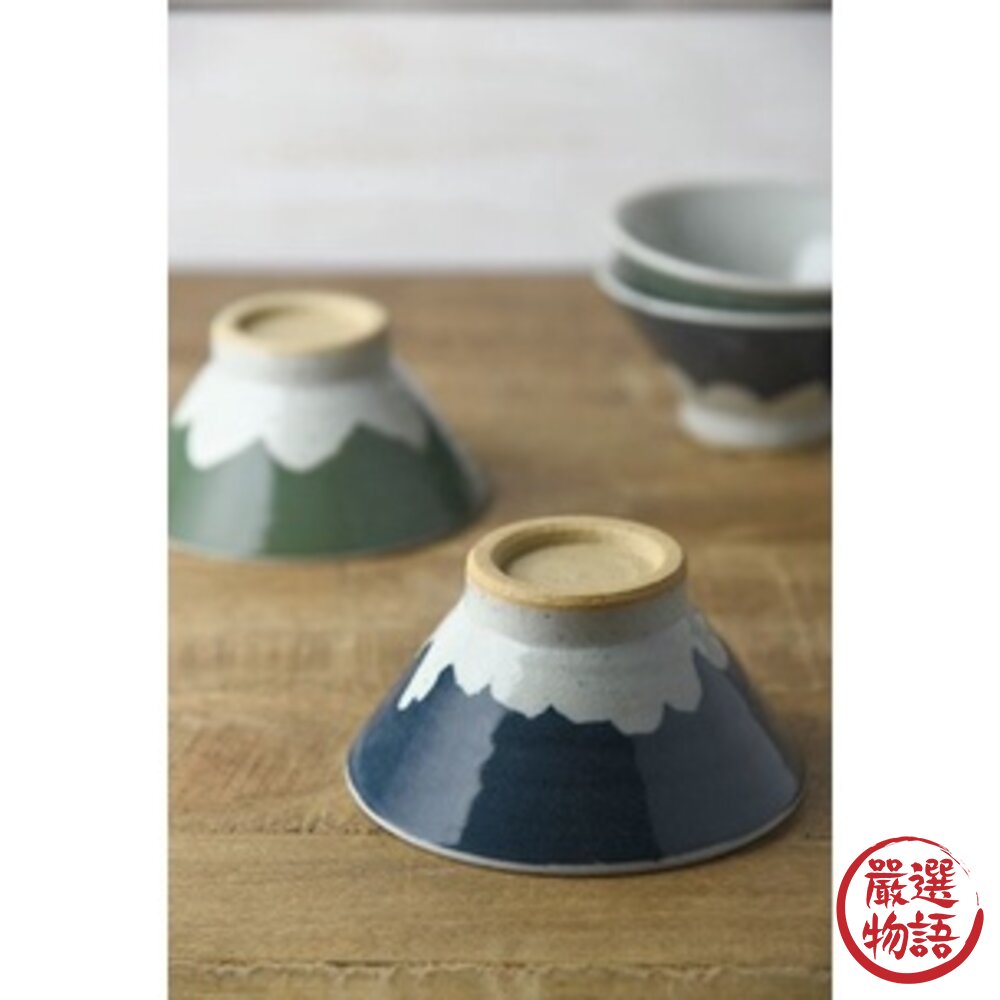 日本製 美濃燒 手工繪製富士山餐碗 13cm|飯碗 湯碗 富士山 餐具 陶瓷 碗 日本手工-圖片-7