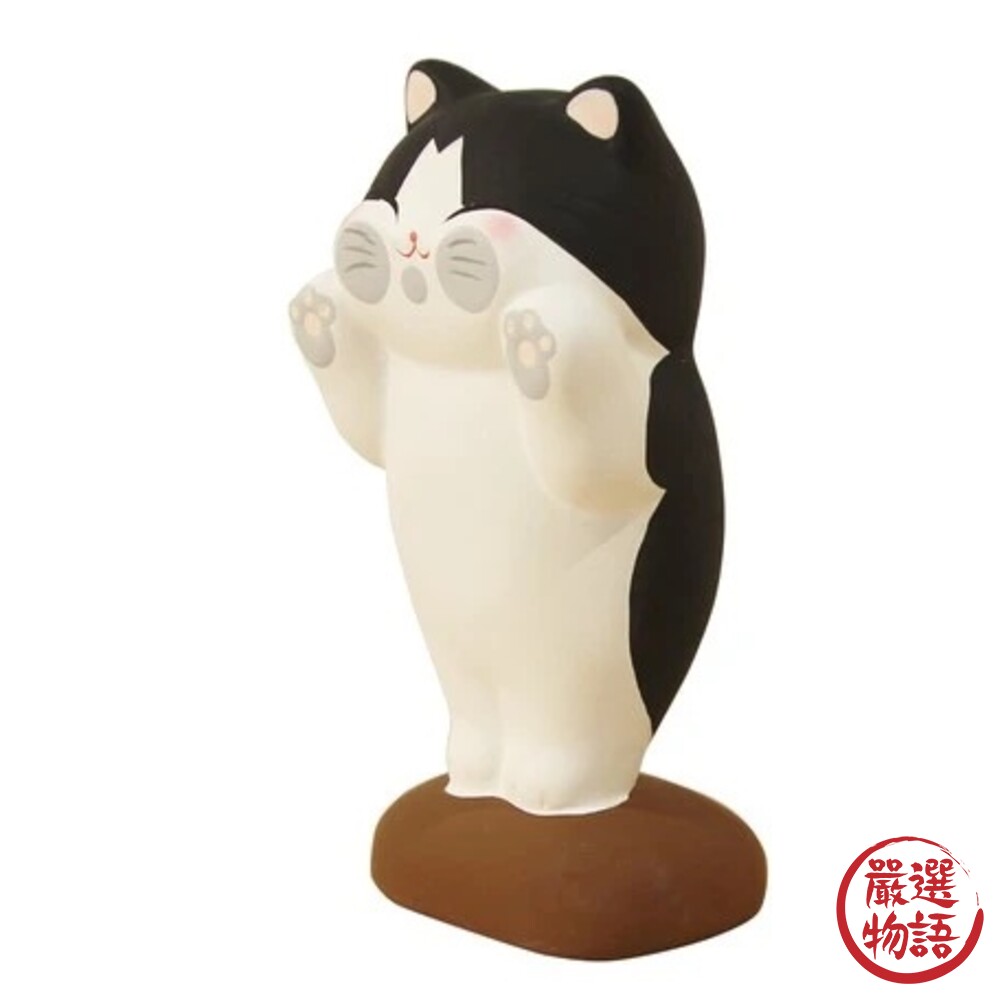 扁平趴趴貓公仔 療癒系 貓咪公仔 室內裝飾 送禮推薦 禮物 禮品 辦公小物 公仔收藏-圖片-5