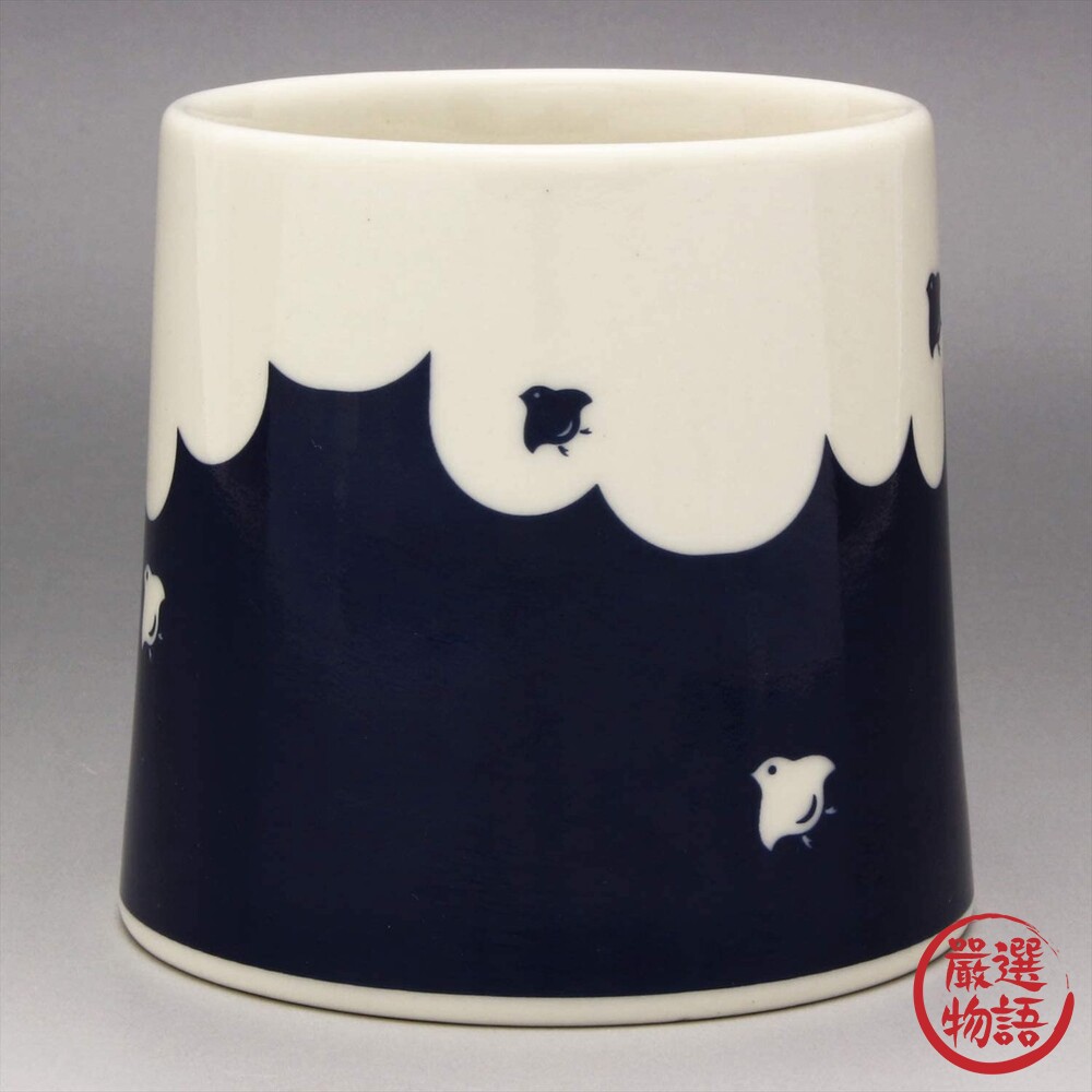 日本製 美濃燒 富士山馬克杯 富士山 禮物 達摩 日出 鯛魚 青富士 新年 水杯 陶瓷杯 牛奶杯-圖片-3
