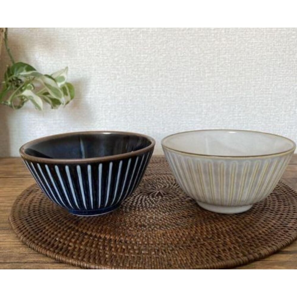 SF-014719-日本製 美濃燒 窯變陶瓷碗12CM 陶瓷碗 茶碗 飯碗 餐桌 日式餐具 湯碗 小碗