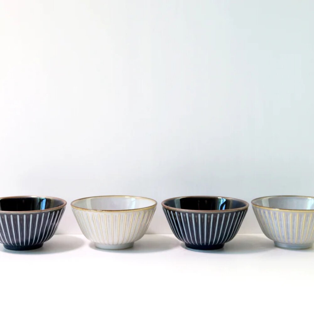 SF-014719-日本製 美濃燒 窯變陶瓷碗12cm | 陶瓷碗 茶碗 飯碗 餐桌 日式餐具 湯碗 小碗