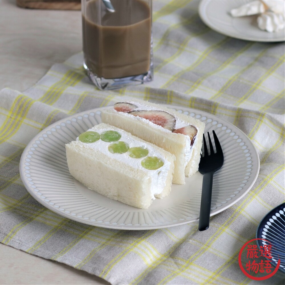 日本製 美濃燒 Albee 22cm 盤子 輕量 淺盤 潑水十草 沙拉盤 線條設計 料理 日式 簡約-圖片-3