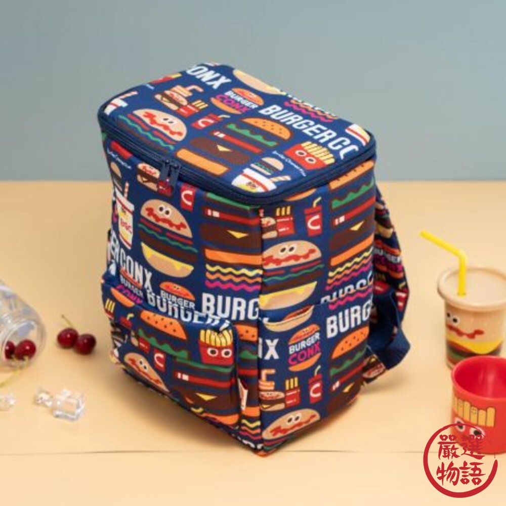 保溫袋 BURGER CONX 後背包式保冷 大容量易收納環保購物袋 封面照片
