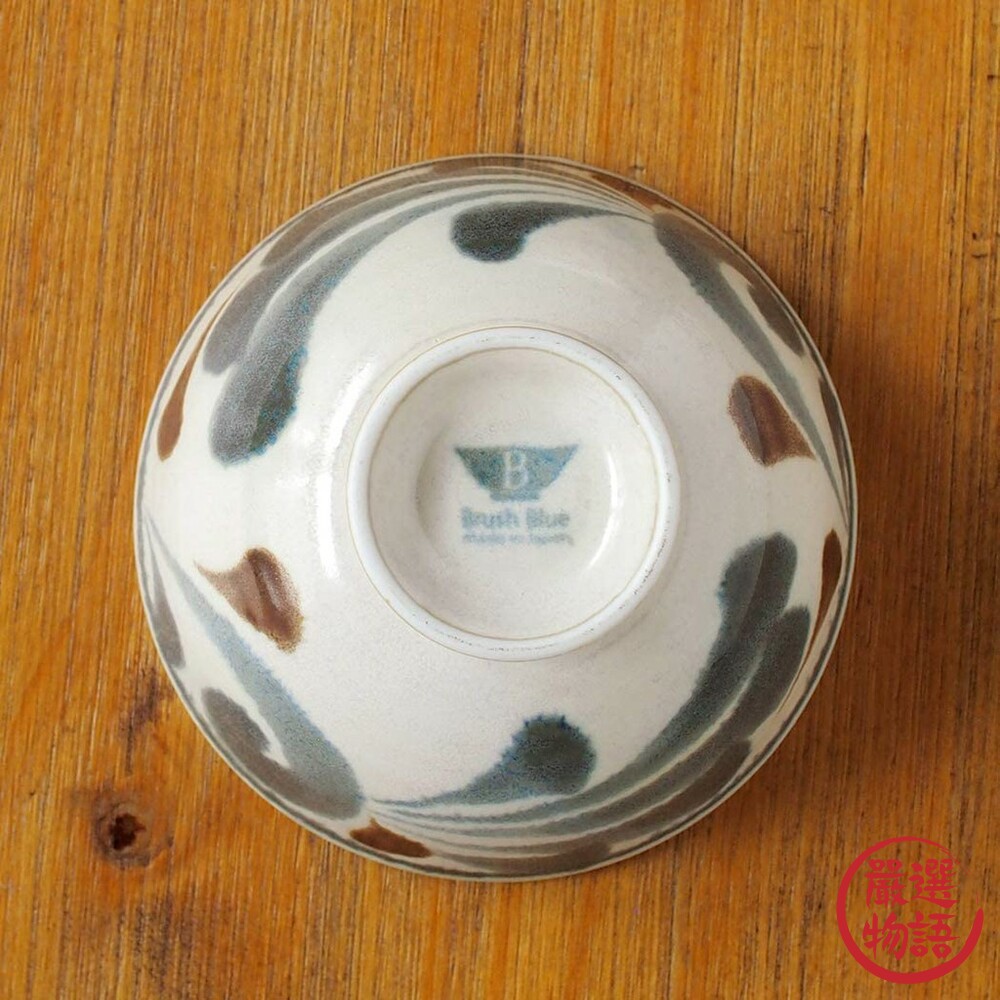 日本製美濃燒飯碗 Brush Blue 筆青 湯碗 餐碗 陶瓷 餐具 日式 可微波/洗碗機-圖片-4