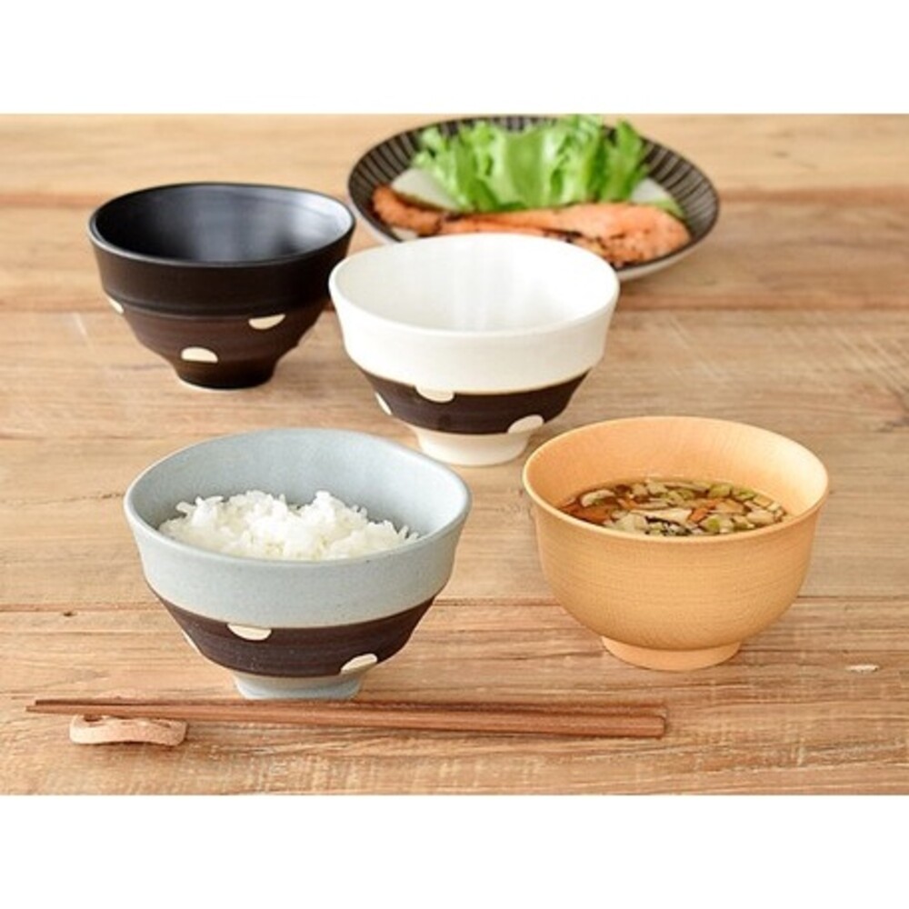 SF-014880-日本製美濃燒 磨砂圓點碗 日式碗盤 陶瓷碗 餐碗 湯碗 餐具 日本碗 廚房用品 食器 碗盤 碗