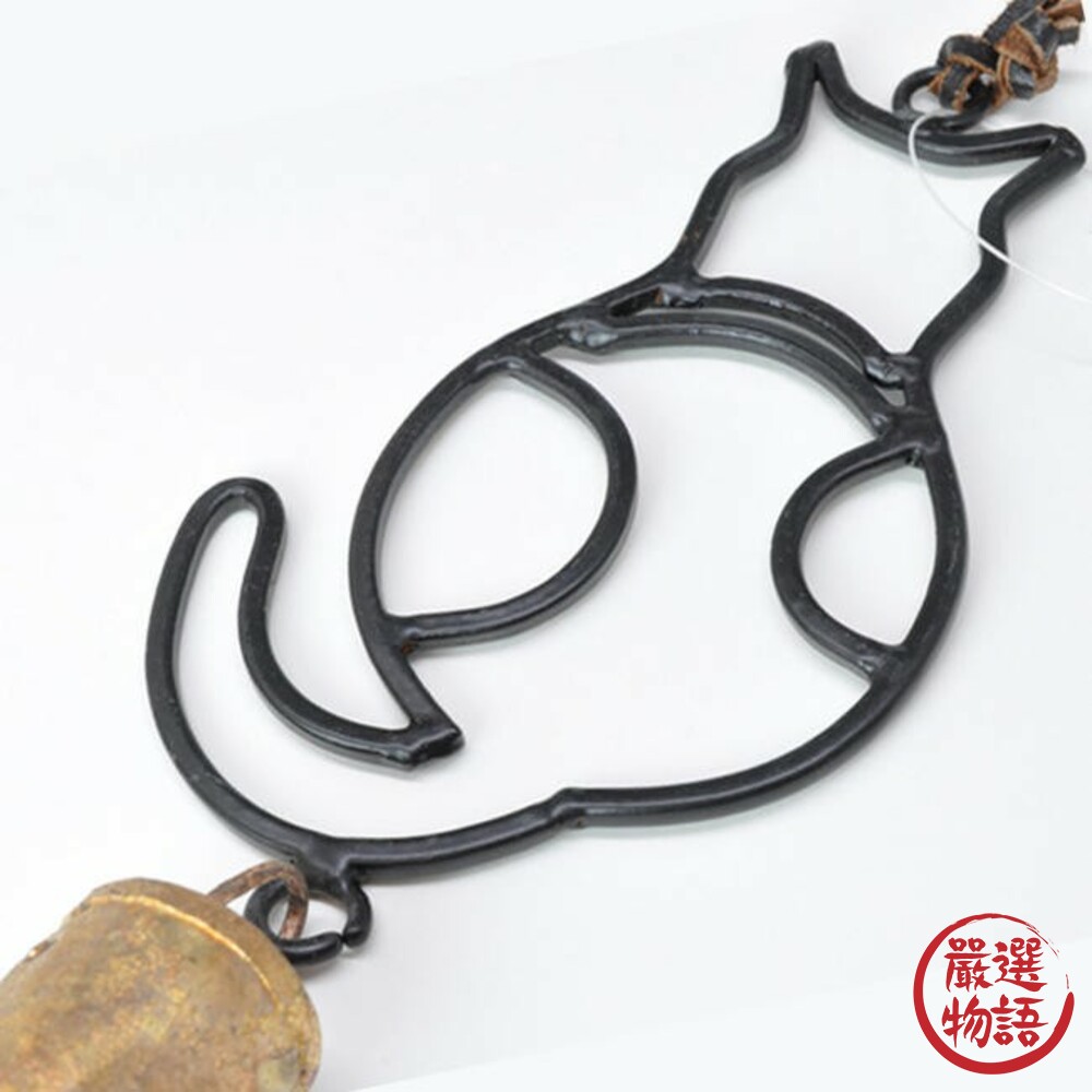 動物風鈴 懷舊復古古董風格 造型門鈴 鑄鐵 貓 狗 玄關 門裝飾-圖片-6