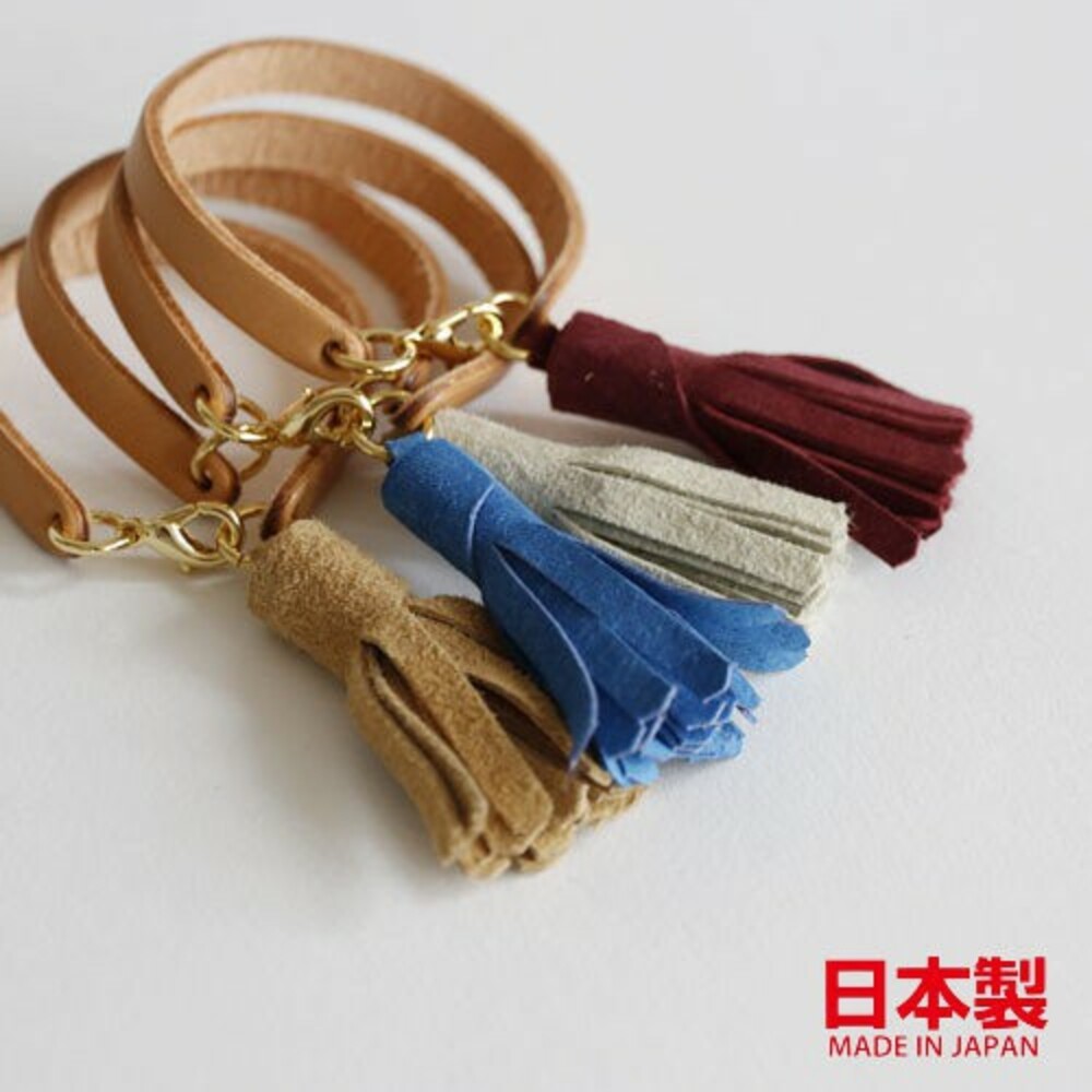 SF-014982-日本製麂皮流蘇皮製手鍊 ins日本設計Cheer手工編織皮革手環 閨蜜飾品