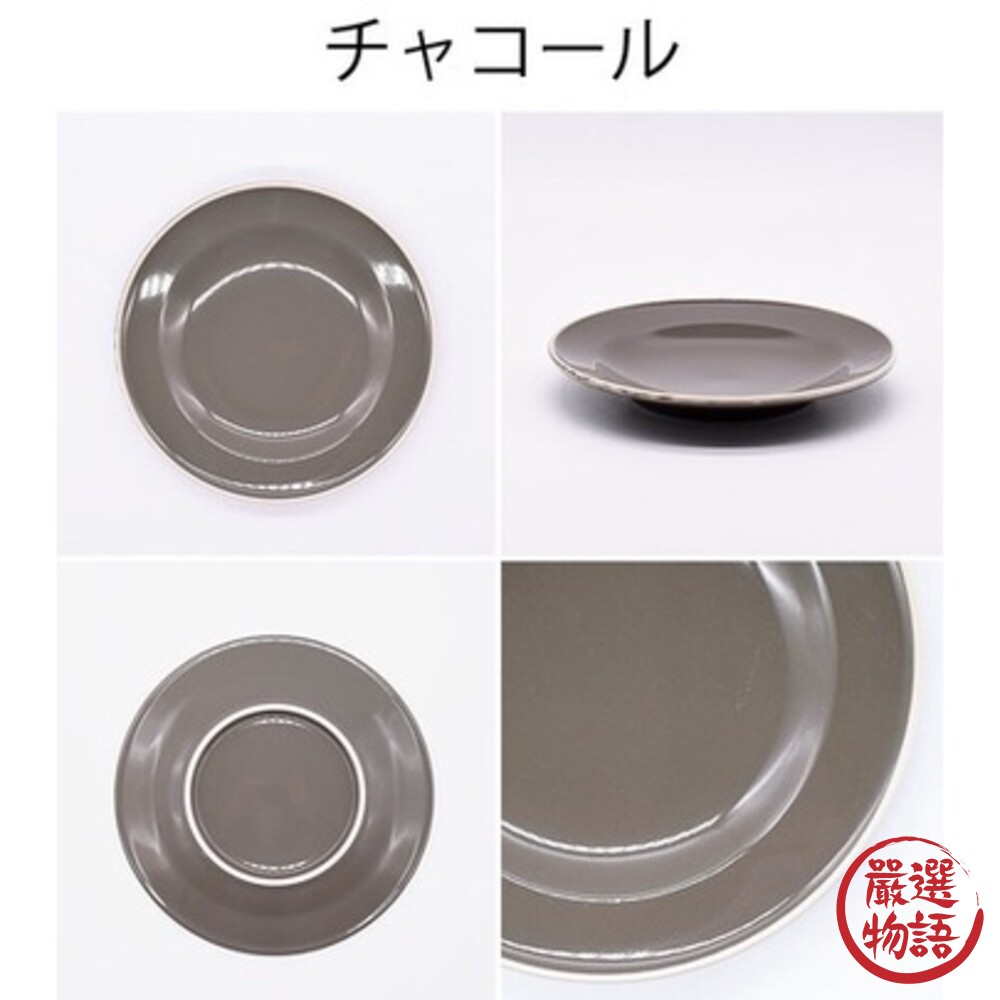 日本製 美濃燒典雅線條圓盤 灰/白 甜點盤 水果盤 餅乾盤 蛋糕盤 小菜盤 餐盤 盤子 下午茶-圖片-4