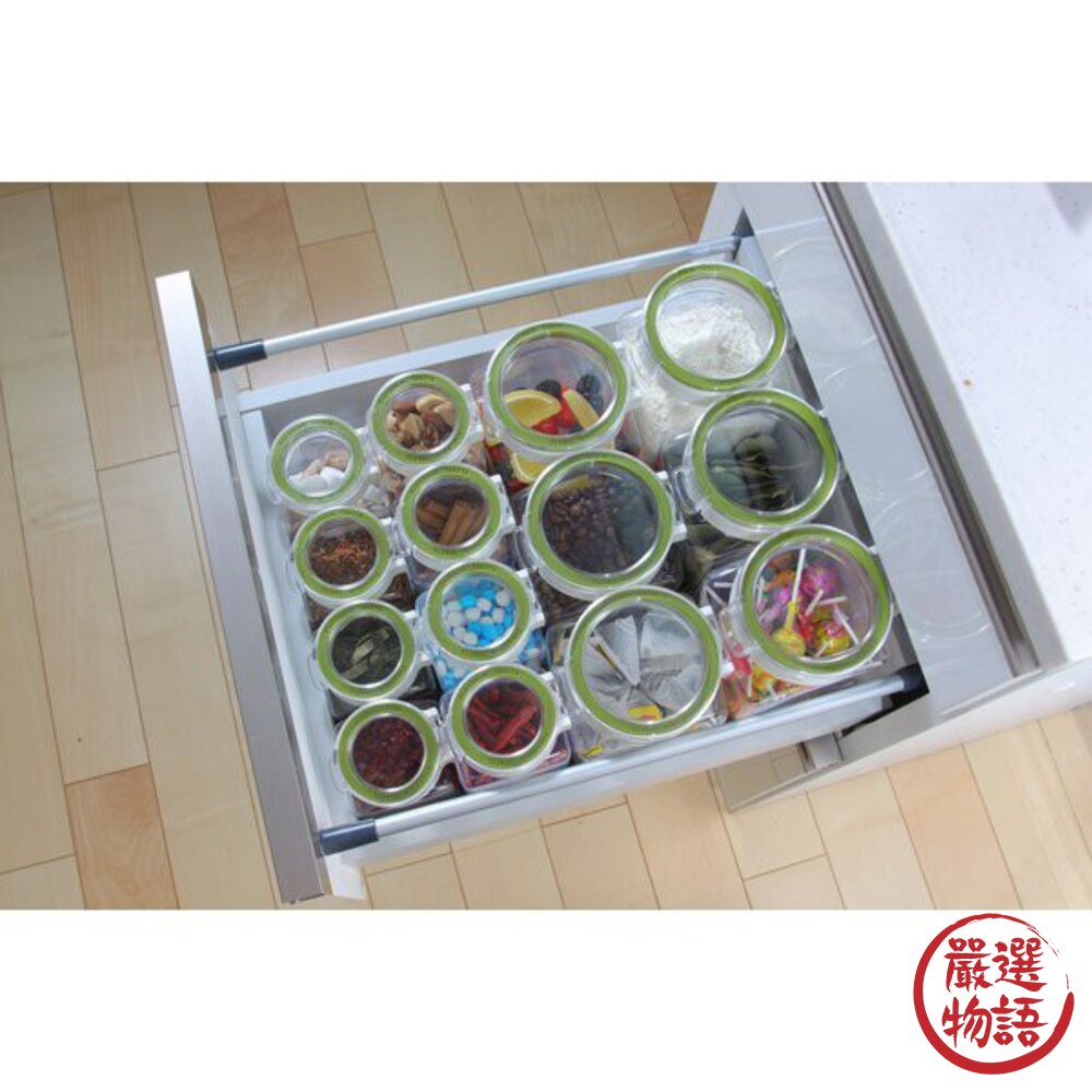 日本製透明密封收納儲存罐 1.1L/500L TAKEYA 儲物罐 密封罐 收納罐 角型-圖片-2