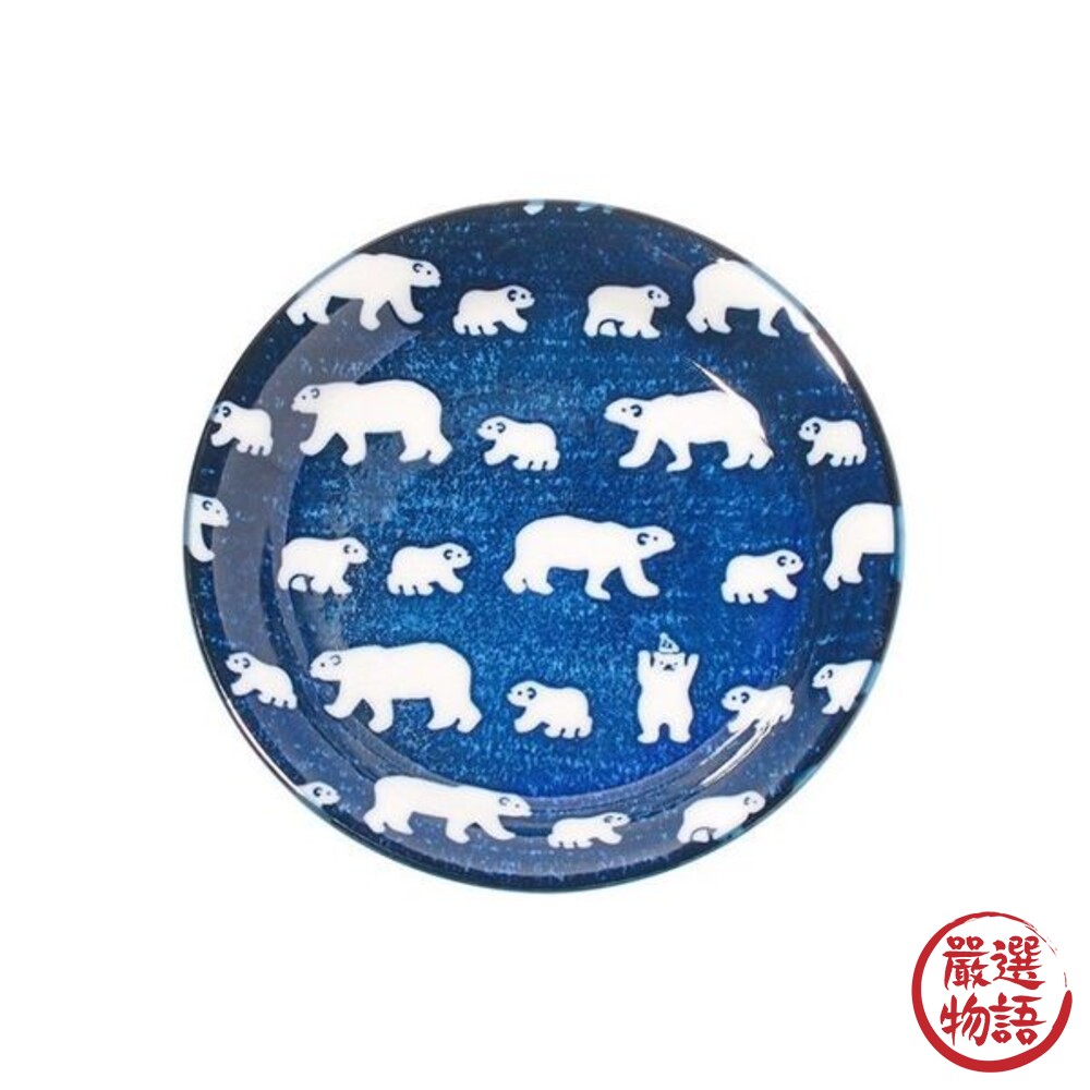 日本製美濃燒 北極熊輕量 圓盤 16.5cm 蛋糕盤 甜點盤 水果盤 北極熊 盤子 陶瓷-圖片-6