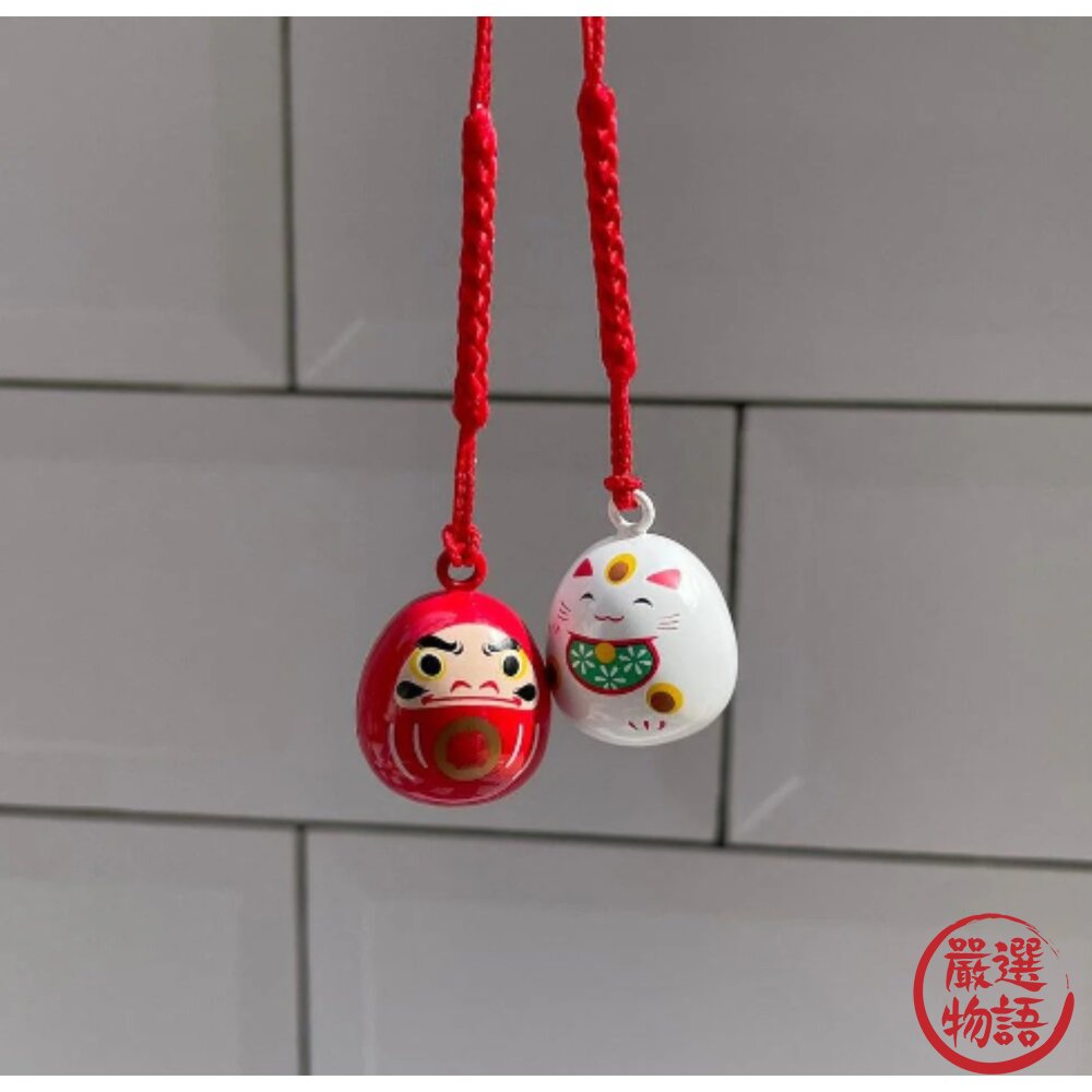 水琴鈴吊飾 達摩/招財貓 水琴鈴 達摩吊飾 開運 招財貓吊飾 手機吊飾 掛飾 鈴鐺-圖片-1