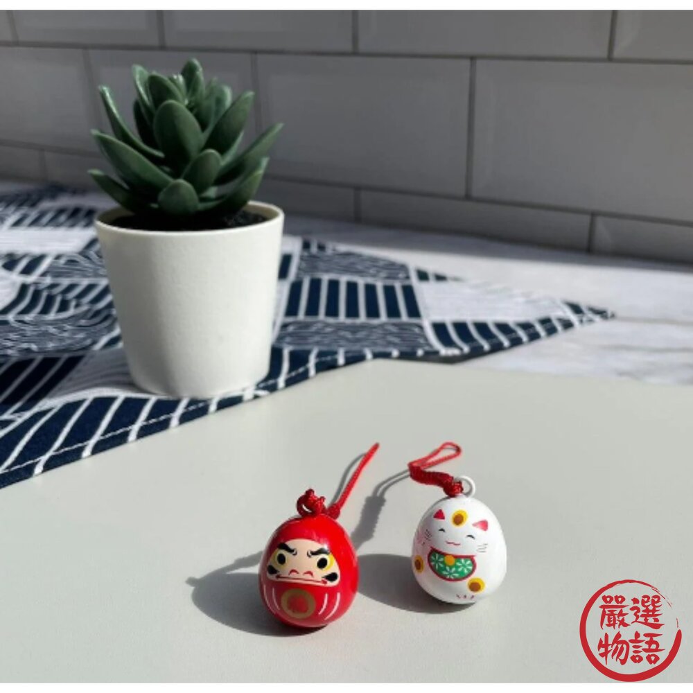 水琴鈴吊飾 達摩/招財貓 水琴鈴 達摩吊飾 開運 招財貓吊飾 手機吊飾 掛飾 鈴鐺-圖片-2