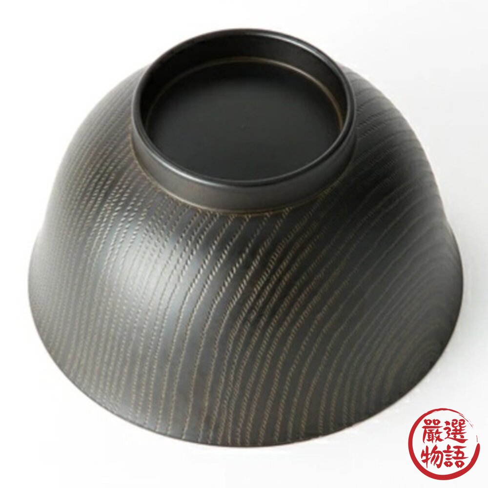 日本製 月兔碗 木紋碗 可微波 耐|多用碗 飯碗 木紋 餐碗 刷紋 湯碗 底座-圖片-5