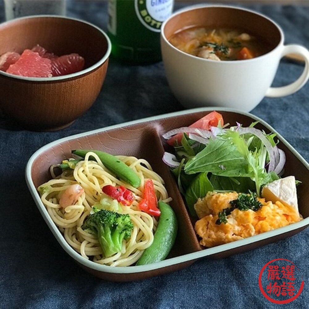 日本製 雙色餐盤 isso ecco 分隔盤/大碗/湯碗 露營野餐 兒童餐具 戶外 環保餐具-圖片-1