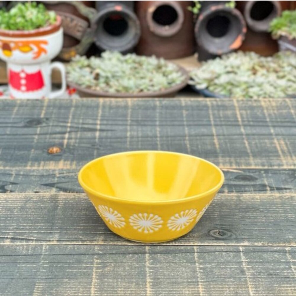 SF-015146-日本製 美濃燒 moco碗 飯碗 小碗 蒲公英 圓點 北歐風 菜盤 甜點碗 日本器皿 多功能