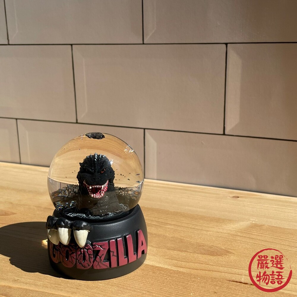 哥吉拉雪球 水晶球 雪花球 GODZILLA 擺飾 怪獸 英雄 日本限定 禮物 亮粉-圖片-2