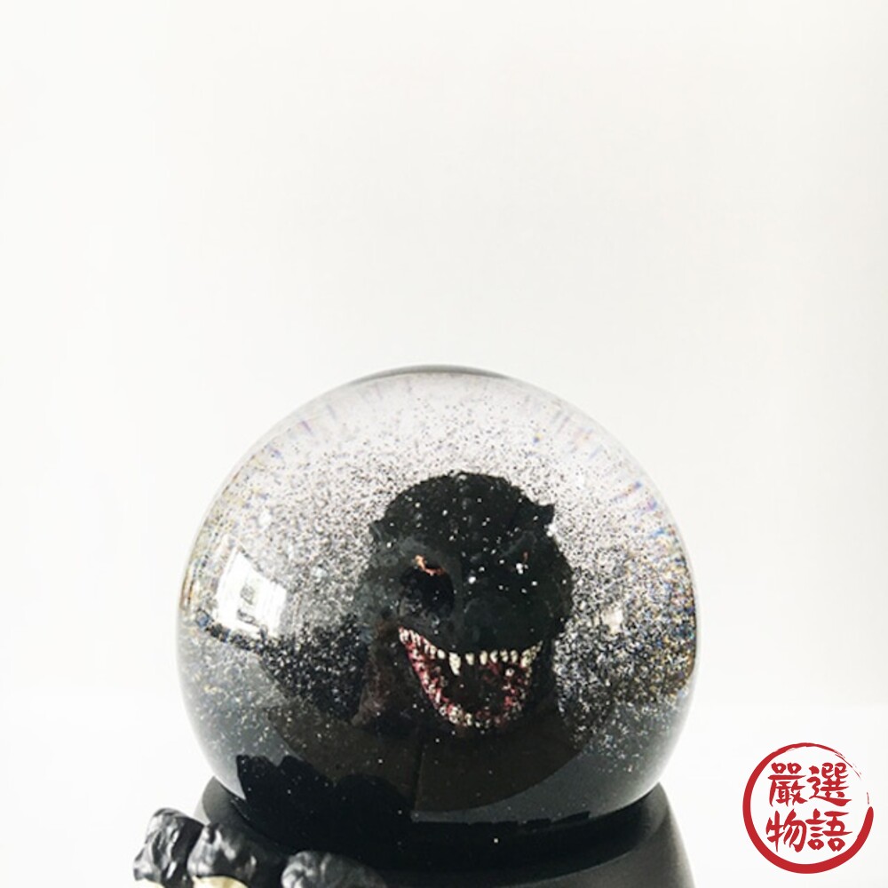 哥吉拉雪球 水晶球 雪花球 GODZILLA 擺飾 怪獸 英雄 日本限定 禮物 亮粉-圖片-3