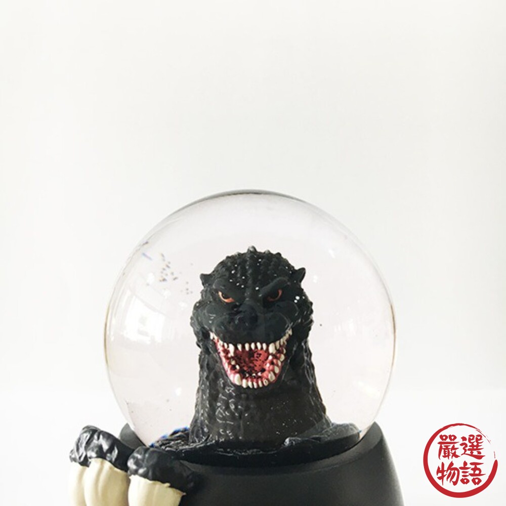哥吉拉雪球 水晶球 雪花球 GODZILLA 擺飾 怪獸 英雄 日本限定 禮物 亮粉-圖片-4