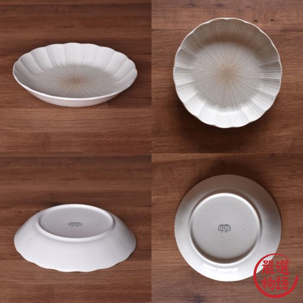 日本製 美濃燒圓盤 Ashikaga 咖哩盤 義大利麵 菜盤 盤子 盤 陶瓷 簡約餐盤 三色可選-圖片-4