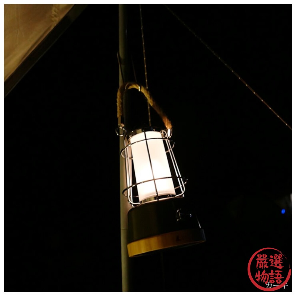 LED露營燈 USB充電 仿火焰光 無段式亮度調整 續航60小時 帳篷燈 戶外營地燈-圖片-2