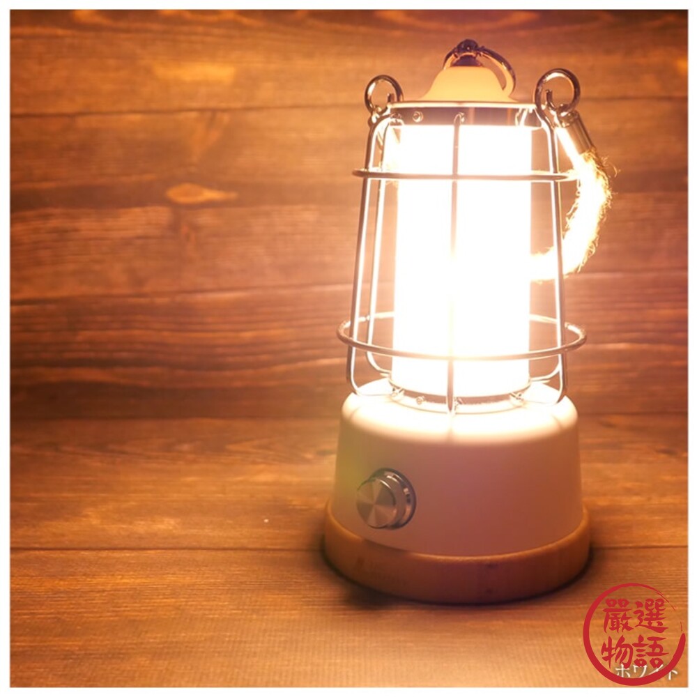 LED露營燈 USB充電 仿火焰光 無段式亮度調整 續航60小時 帳篷燈 戶外營地燈-圖片-3