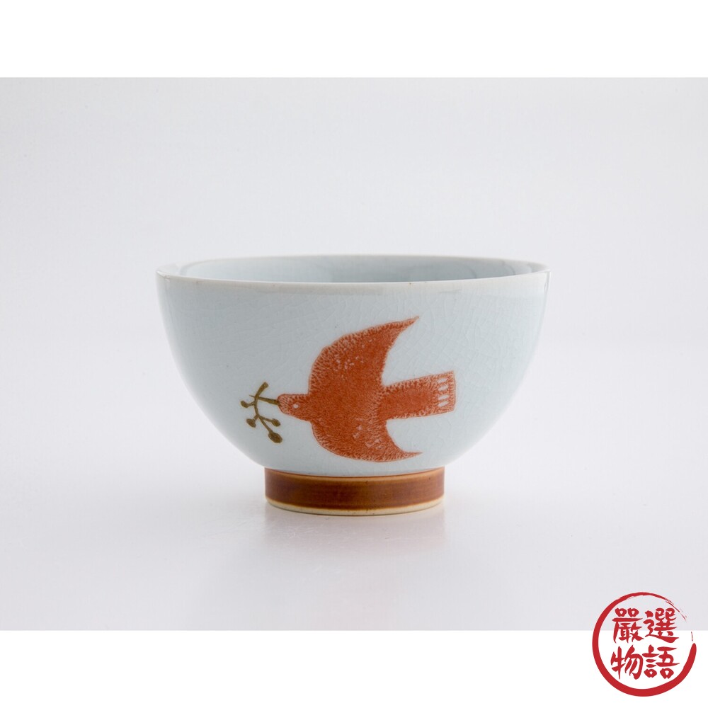 日本製 海鷗日式飯碗 波佐見燒 輕量茶碗 北歐風格 手握煎茶杯 夫妻碗 情侶對碗 送禮 飯碗-圖片-1