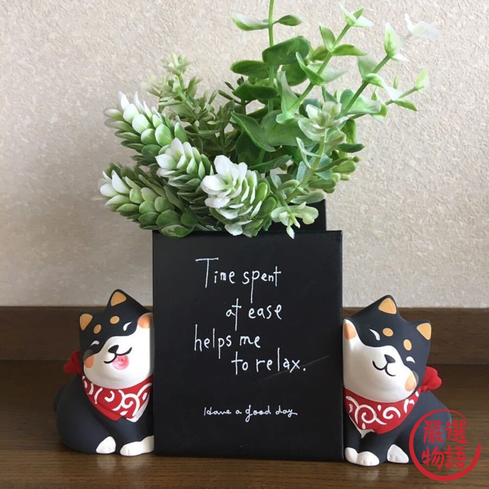 貼臉柴犬 辦公室 迷你裝飾 福氣 擺飾 臉貼臉 黑柴 黃柴 柴犬 療癒公仔 可愛動物-圖片-3