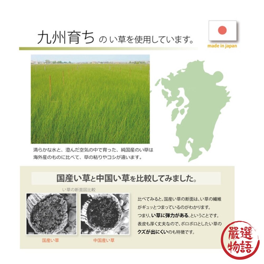 日本製 廚房地墊 43x120cm 防滑處理 燈心草 草蓆 地墊 地毯 踏墊 耐髒免清洗 長墊-圖片-7