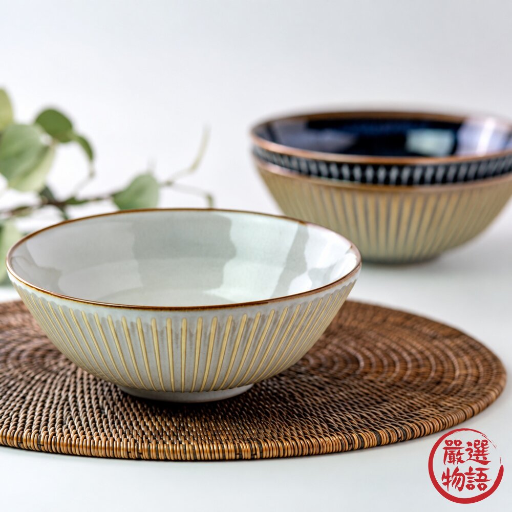 日本製美濃燒拉麵碗SENDAN條紋|餐碗湯碗拉麵碗飯碗大碗丼飯碗