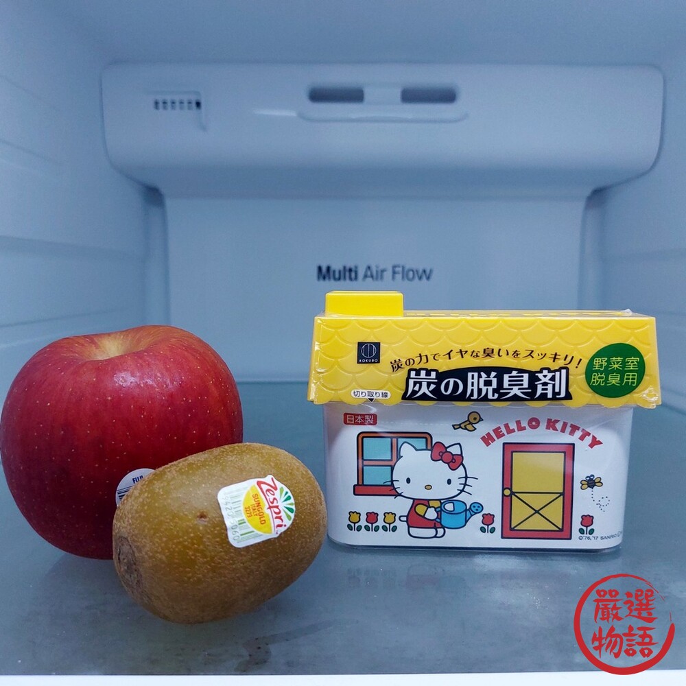 Hello kitty 日本製 冰箱除臭 冰箱脫臭劑 冷藏除臭劑 活性炭 冰箱 冷藏 冷凍 蔬果-圖片-2