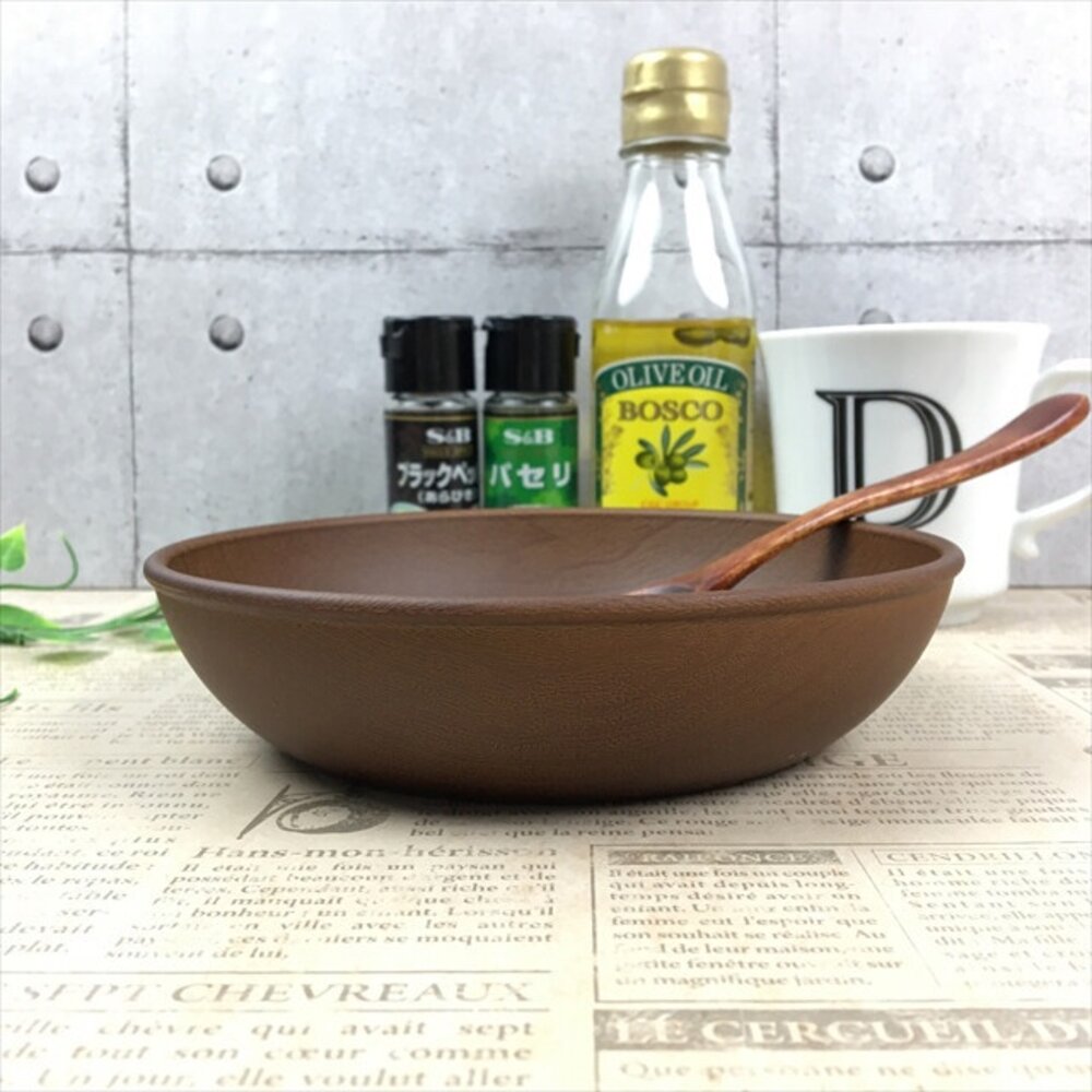 SF-015382-日本製 木紋圓盤 耐熱可微波 露營餐盤 | 野餐 盤子 圓盤 露營 碗盤 披薩 沙拉碗 濃湯碗