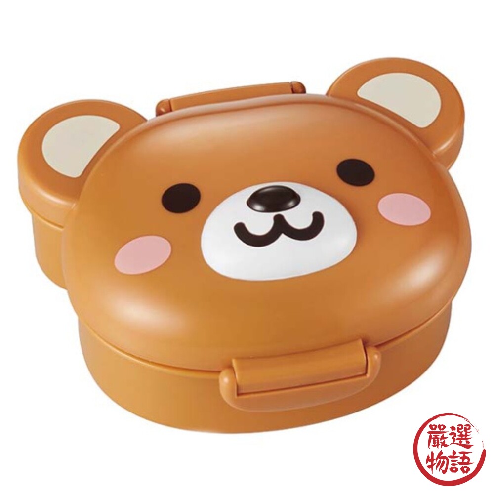 可愛熊便當盒 兒童餐盒 耐熱 可微波 點心盒 營養午餐 便當日 輕食便當 野餐 水果盒-圖片-1