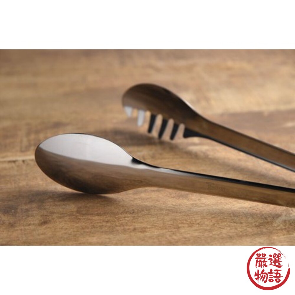 日本製 燕三條不鏽鋼沙拉夾 料理夾 分菜夾 食物夾 麵包夾 分食夾 夾子 耐熱 撈麵 義大利麵-圖片-3