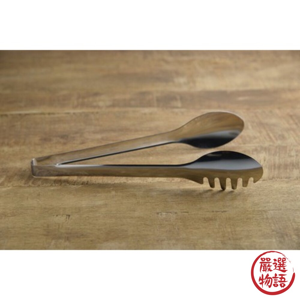 日本製 燕三條不鏽鋼沙拉夾 料理夾 分菜夾 食物夾 麵包夾 分食夾 夾子 耐熱 撈麵 義大利麵-圖片-5