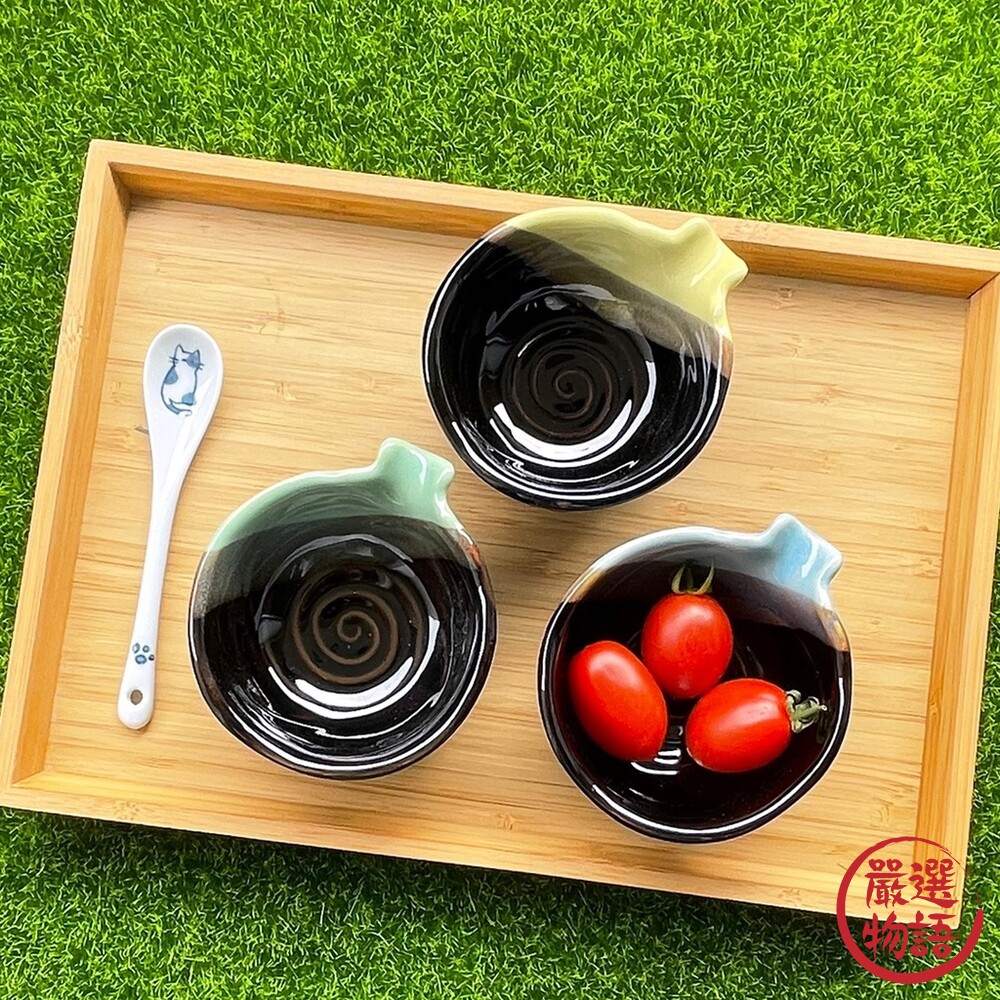 日本製 美濃燒三彩小碟組 小碗 醬料碟 小碟子 小碗 送禮 禮盒 小菜碟 湯碗 湯酒壺 3入組-圖片-5