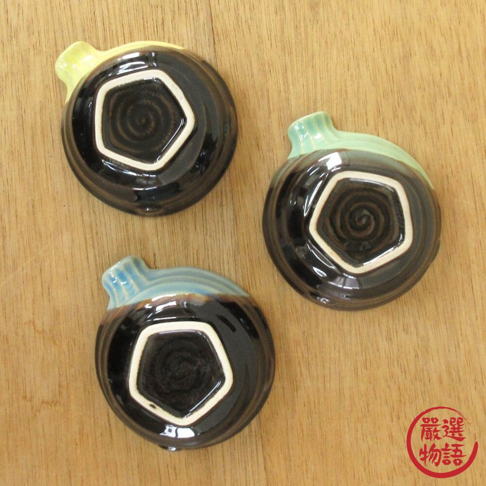 日本製 美濃燒三彩小碟組 小碗 醬料碟 小碟子 小碗 送禮 禮盒 小菜碟 湯碗 湯酒壺 3入組-圖片-7