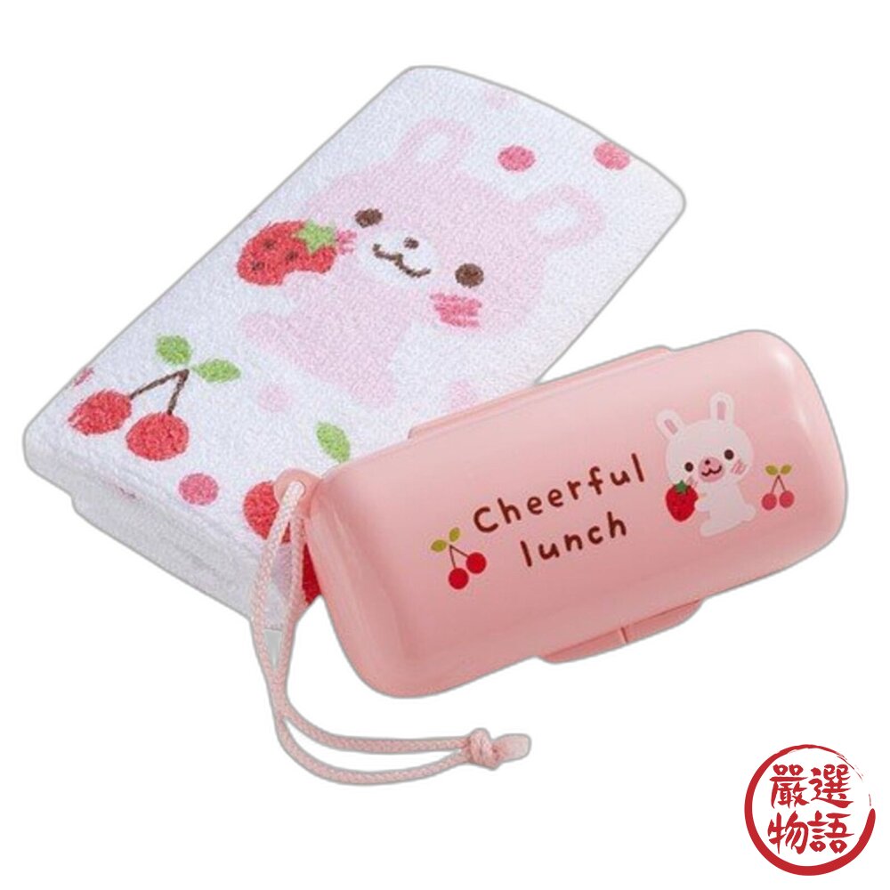 日本製兔子小方巾 純棉手巾 幼童隨身毛巾 純棉 擦汗 夏天必備 可愛毛巾 小孩毛巾 運動遠足必備-圖片-1