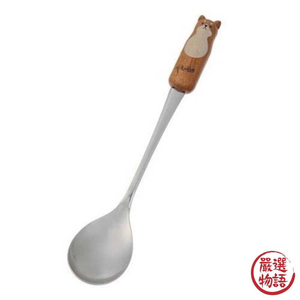 日本製 不銹鋼柴犬湯匙12.5cm 柴犬湯匙 攪拌 湯匙 柴犬 小湯匙 咖啡勺 下午茶-圖片-3