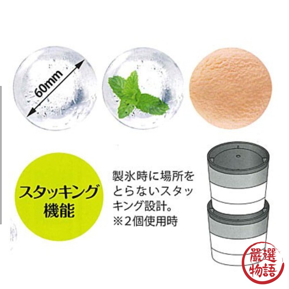 日本製威士忌大冰球 製冰盒 吉川國like-it製冰球杯 圓形冰塊 烈酒-圖片-5