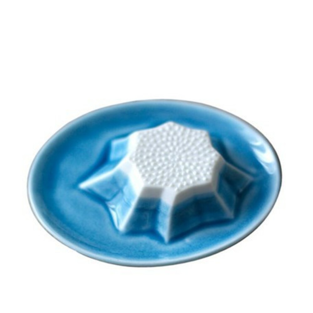 SF-015648-日本製美濃燒醬油碟 Rokuro Blut's 富士山 磨薑 醬油碟 磨薑器 富士山 美濃燒 陶瓷