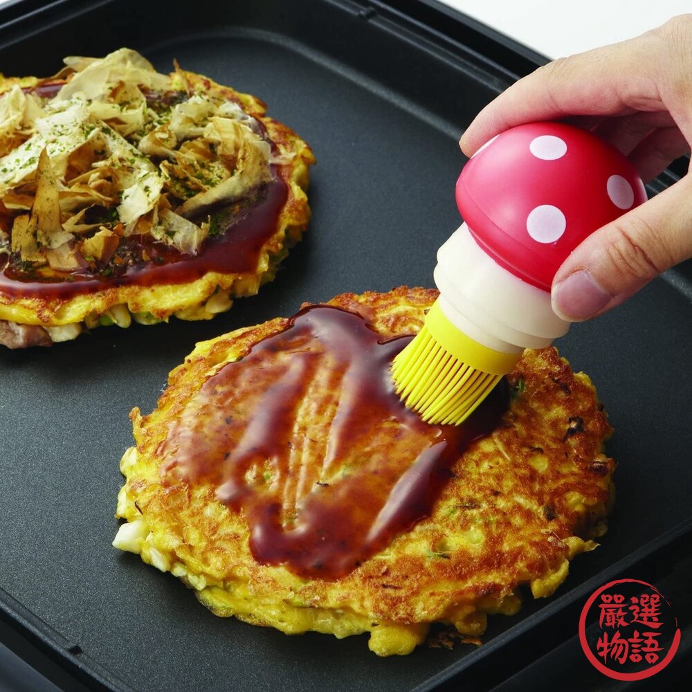 廚房油刷 蘑菇造型 可拆洗 耐高溫 廚房烹飪 烤肉刷 氣炸鍋 刷子 奶油刷 烘焙 矽膠刷-圖片-1